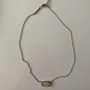Kendra Scott | White gem - Gold Chain Necklace